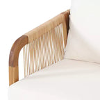 Christopher Knight Home Allerton Set da Salotto da Esterno a 4 Posti in Legno di Acacia e Vimini con Cuscini, Teak e Beige