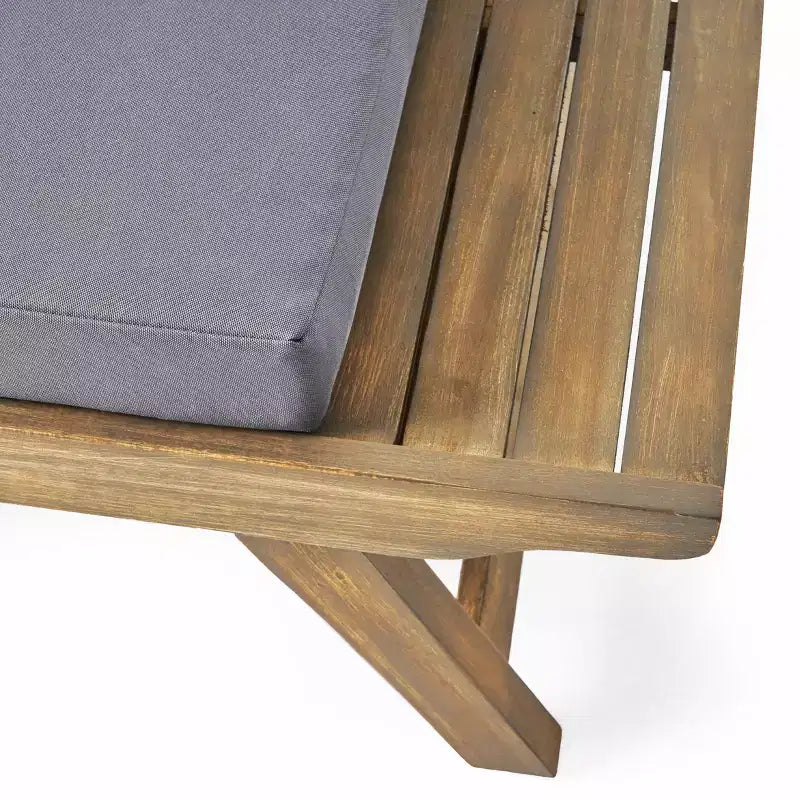 Christopher Knight Home Sedona Salotto da Esterno a 4 Posti in Legno di Acacia con Cuscini
