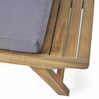 Christopher Knight Home Sedona Salotto da Esterno a 4 Posti in Legno di Acacia con Cuscini
