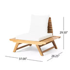 Christopher Knight Home Sedona Salotto da Esterno a 4 Posti in Legno di Acacia con Cuscini
