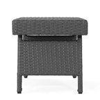GDFStudio Soleil Set Salotto a Sdraio Regolabile da Esterno in Vimini a 3 Pezzi con Braccioli