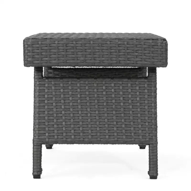 GDFStudio Soleil Set Salotto a Sdraio Regolabile da Esterno in Vimini a 3 Pezzi con Braccioli