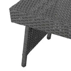 GDFStudio Soleil Set Salotto a Sdraio Regolabile da Esterno in Vimini a 3 Pezzi con Braccioli