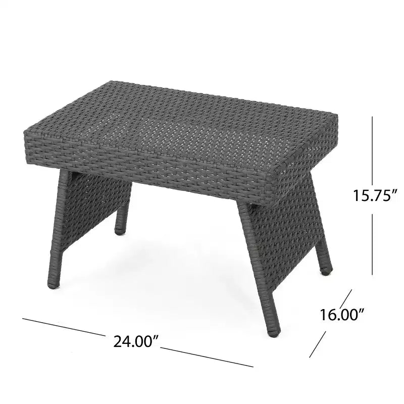 GDFStudio Soleil Set Salotto a Sdraio Regolabile da Esterno in Vimini a 3 Pezzi con Braccioli