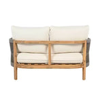 Set da salotto Christopher Knight Home Gilda con divanetto e tavolino da caffè in legno di acacia e corda intrecciata