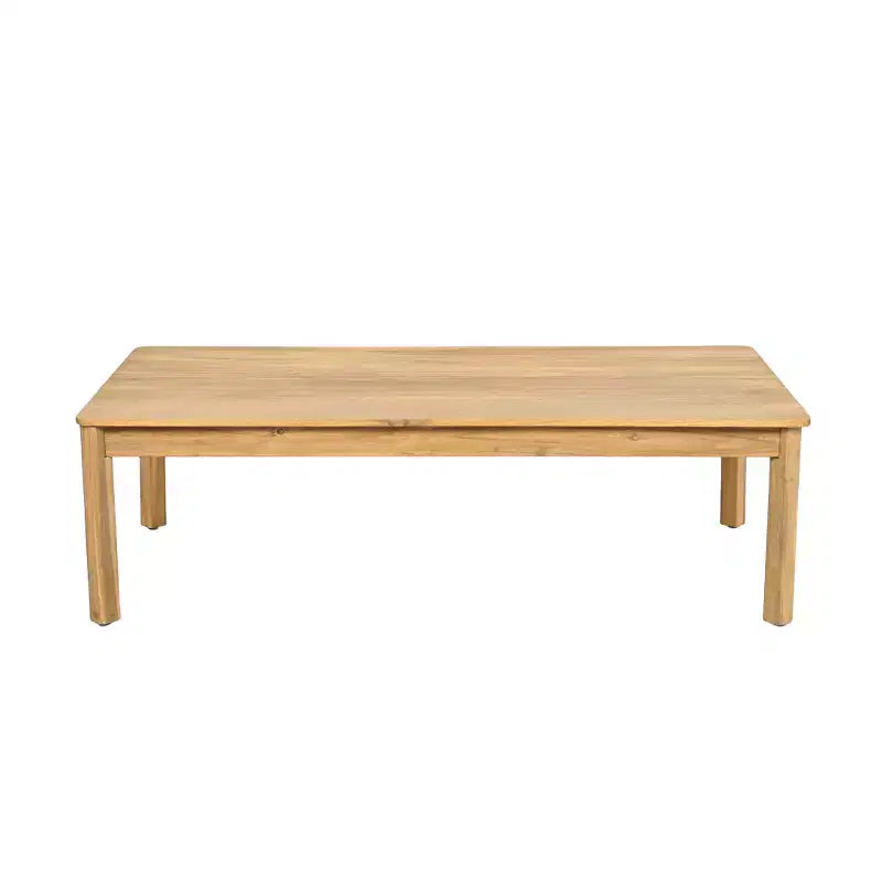 Set da salotto Christopher Knight Home Gilda con divanetto e tavolino da caffè in legno di acacia e corda intrecciata