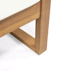 Christopher Knight Home Hazel Set da divano a due posti e tavolino da caffè per esterni in legno di acacia con cuscini