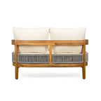 Christopher Knight Home Olympia, set da 4 pezzi per esterni in legno di acacia, beige/teak
