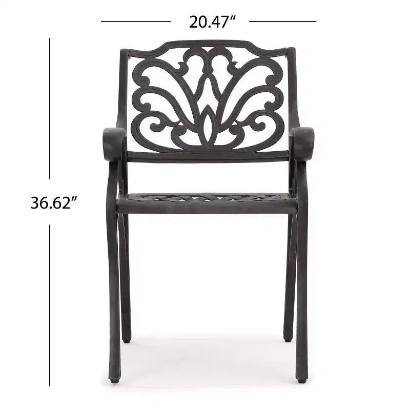 Christopher Knight Home Lola Set salotto da 3 pezzi in alluminio per esterni, bronzo