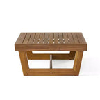 Christopher Knight Home Uland, ensemble de 7 places d'extérieur en bois d'acacia à lattes avec coussins