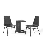 Christopher Knight Home Vanessa Set da conversazione da esterno a 3 pezzi in rattan e metallo