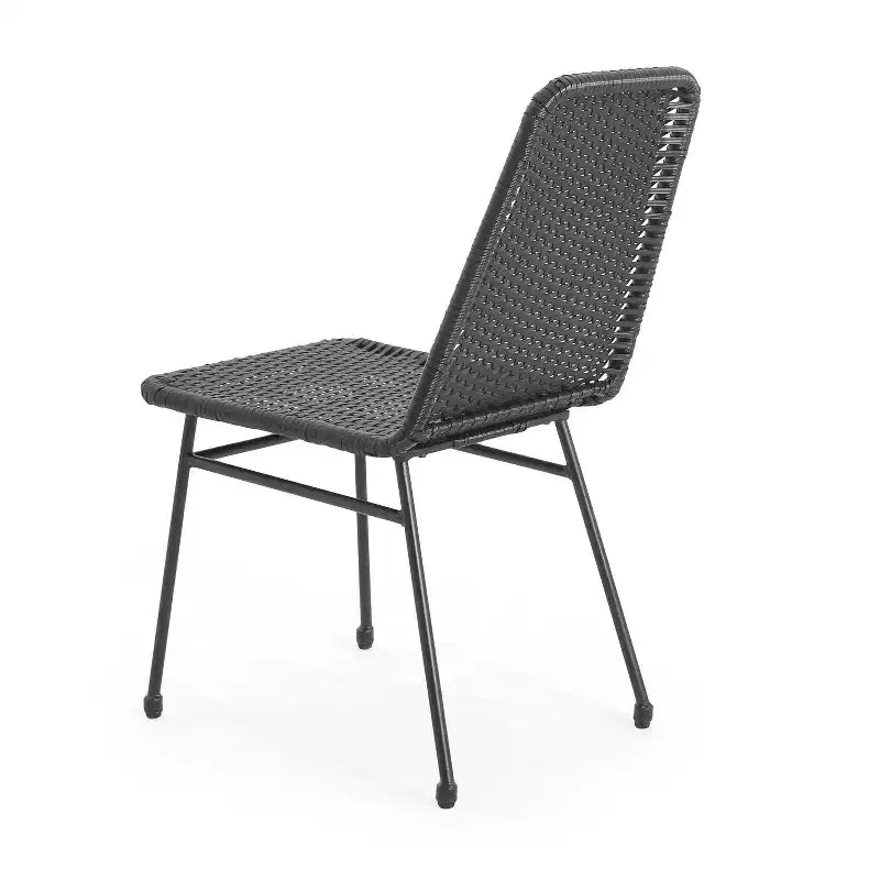 Christopher Knight Home Vanessa Set da conversazione da esterno a 3 pezzi in rattan e metallo