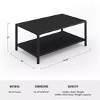 Ensemble de conversation 4 pièces de patio en acier Martha Stewart avec causeuse, 2 chaises, table basse en noir