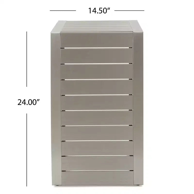 Christopher Knight Home Crested Bay Set Salotto da Esterno in Alluminio 3 Pezzi con Tavolino a C