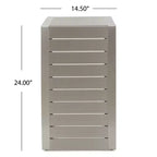 Christopher Knight Home Crested Bay Set Salotto da Esterno in Alluminio 3 Pezzi con Tavolino a C