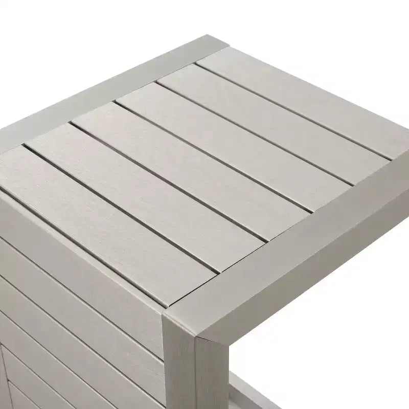 Christopher Knight Home Crested Bay Set Salotto da Esterno in Alluminio 3 Pezzi con Tavolino a C