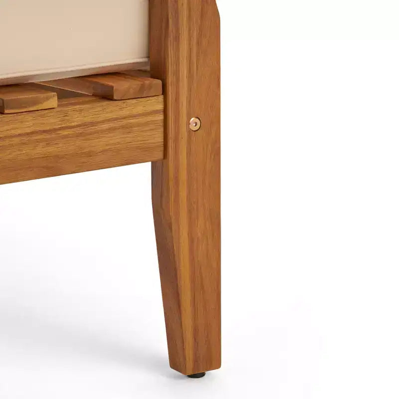 GDFStudio Keanu Set da Esterno Divanetto e Tavolino da Caffè in Legno di Acacia con Cuscini