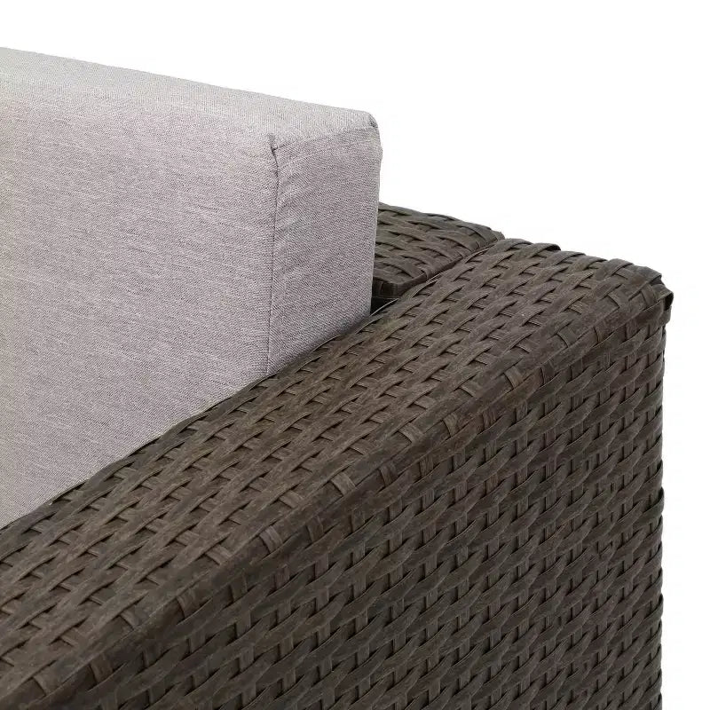 Christopher Knight Home Puerta, set da 4 mobili da esterno in vimini con cuscini per conversazione