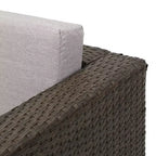 Christopher Knight Home Puerta, set da 4 mobili da esterno in vimini con cuscini per conversazione