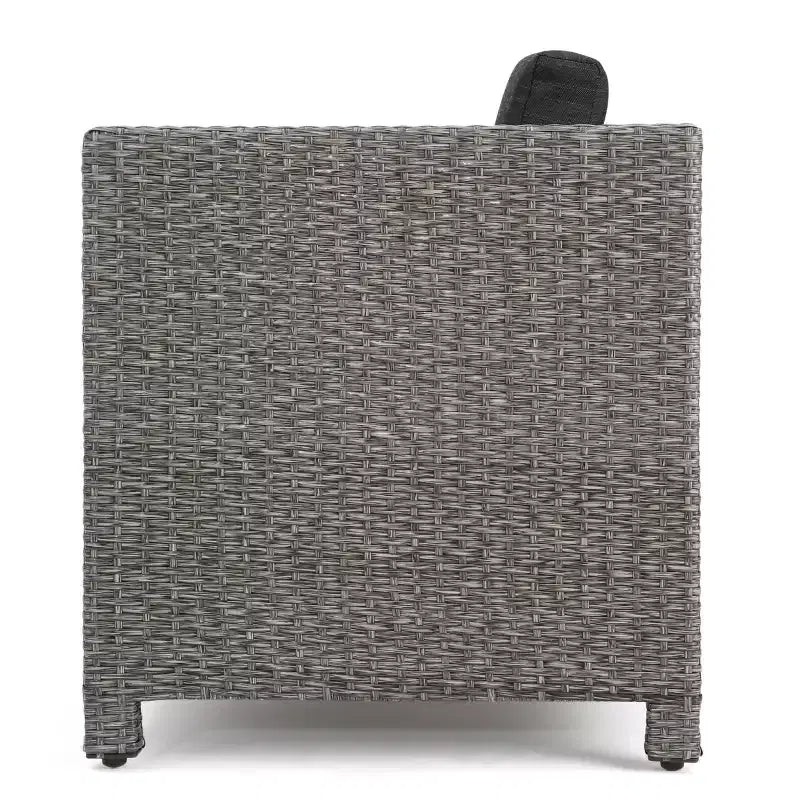 Christopher Knight Home Puerta, set da 4 mobili da esterno in vimini con cuscini per conversazione