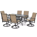 Set da pranzo rettangolare da esterno EROMMY per 6 persone