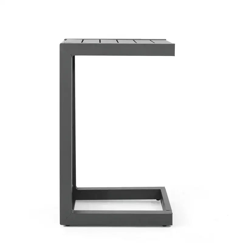 Christopher Knight Home Aviara Set da conversazione da esterno a 3 pezzi in alluminio con tavolino a C