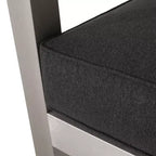 Christopher Knight Home Aviara Set da conversazione da esterno a 3 pezzi in alluminio con tavolino a C