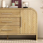 Famapy Meuble de rangement scandinave - Buffet commode - Idéal pour le salon, la chambre à coucher, la salle à manger et l'entrée