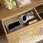 Famapy Meuble de rangement scandinave - Buffet commode - Idéal pour le salon, la chambre à coucher, la salle à manger et l'entrée