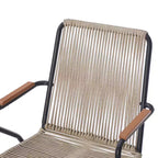 Christopher Knight Home Bobby Set da 3 Pezzi da Esterno in Corda Intrecciata, Vetro Temperato e Metallo con Sedute