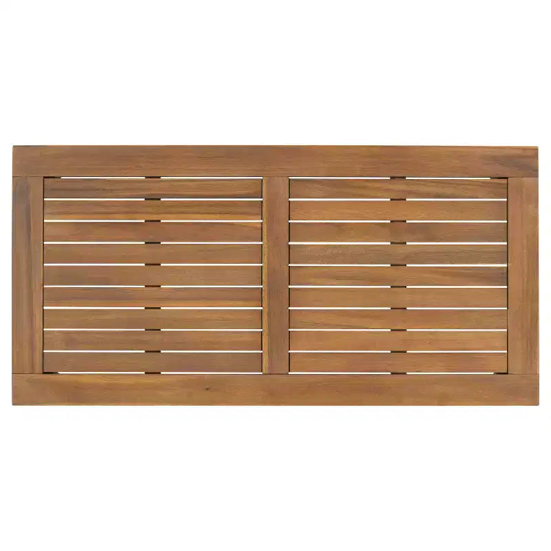 Christopher Knight Home Pendry set da conversazione da esterno a 2 pezzi in legno di acacia con cuscini resistenti all'acqua