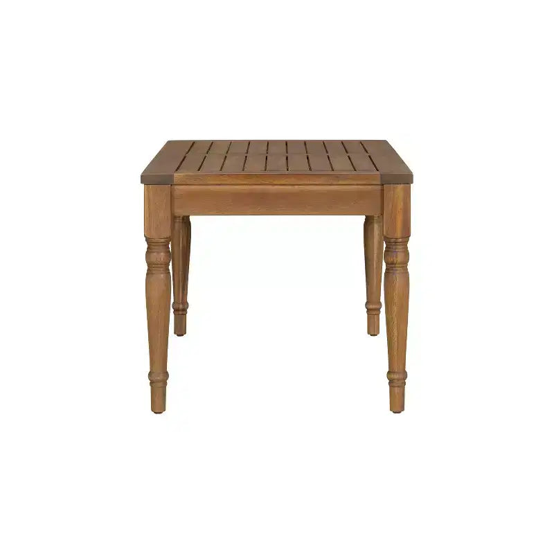 Christopher Knight Home Pendry set da conversazione da esterno a 2 pezzi in legno di acacia con cuscini resistenti all'acqua