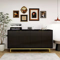 Dyonery 58 Buffet Cabinet with Storage| Mid Century Modern Cabinet with Adjustable Shelves for Dining Room & Living Room