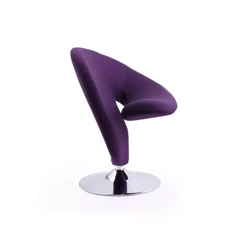 Set di 2 Poltrone Girevoli "Curl" in Misto Lana - Manhattan Comfort