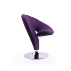 Set di 2 Poltrone Girevoli "Curl" in Misto Lana - Manhattan Comfort