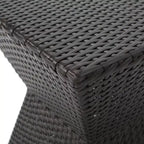 Christopher Knight Home Oleander, set da 3 pz. impilabile da conversazione con sedie in vimini per esterno, Marrone Scuro