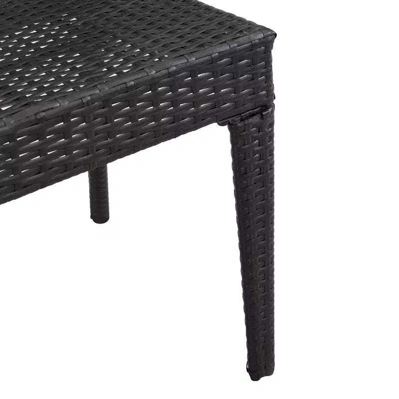 Christopher Knight Home Oleander, set da 3 pz. impilabile da conversazione con sedie in vimini per esterno, Marrone Scuro