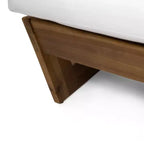 Lot de fauteuils de club d'extérieur en bois d'acacia Sherwood Christopher Knight Home avec coussins et foyer carré