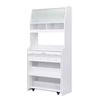 Whisen 33.5 Credenza con Cristalliera e Tavolo Pieghevole