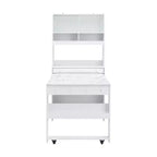 Whisen 33.5 Credenza con Cristalliera e Tavolo Pieghevole