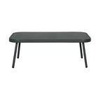 Christopher Knight Home Barbara Table basse moderne en métal et ensemble causeuse rembourrée d'extérieur