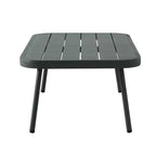 Christopher Knight Home Barbara Table basse moderne en métal et ensemble causeuse rembourrée d'extérieur