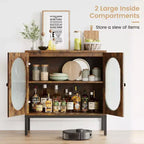 Credenza in rattan, Armadietto buffet, Mobile consolle in legno con ripiano portaoggetti, Credenza per corridoio, ingresso, soggiorno