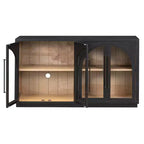 Bahut de rangement Whisen à 4 portes avec portes vitrées