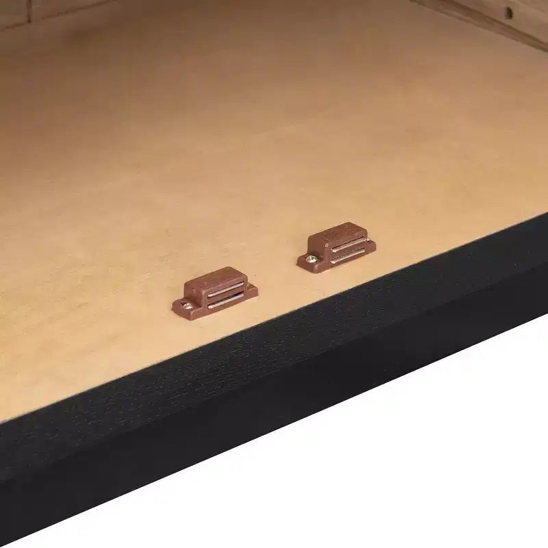 Bahut de rangement Whisen à 4 portes avec portes vitrées