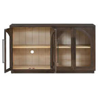 Bahut de rangement Whisen à 4 portes avec portes vitrées