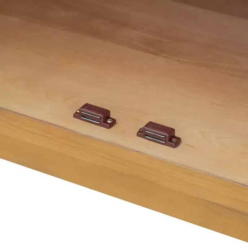 Bahut de rangement Whisen à 4 portes avec portes vitrées