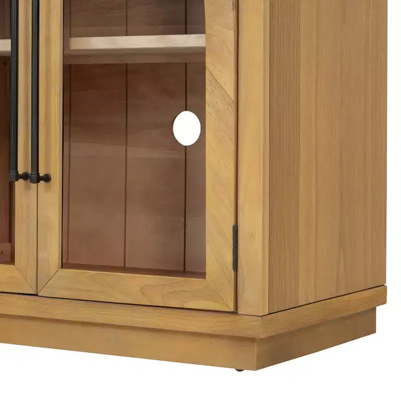 Bahut de rangement Whisen à 4 portes avec portes vitrées