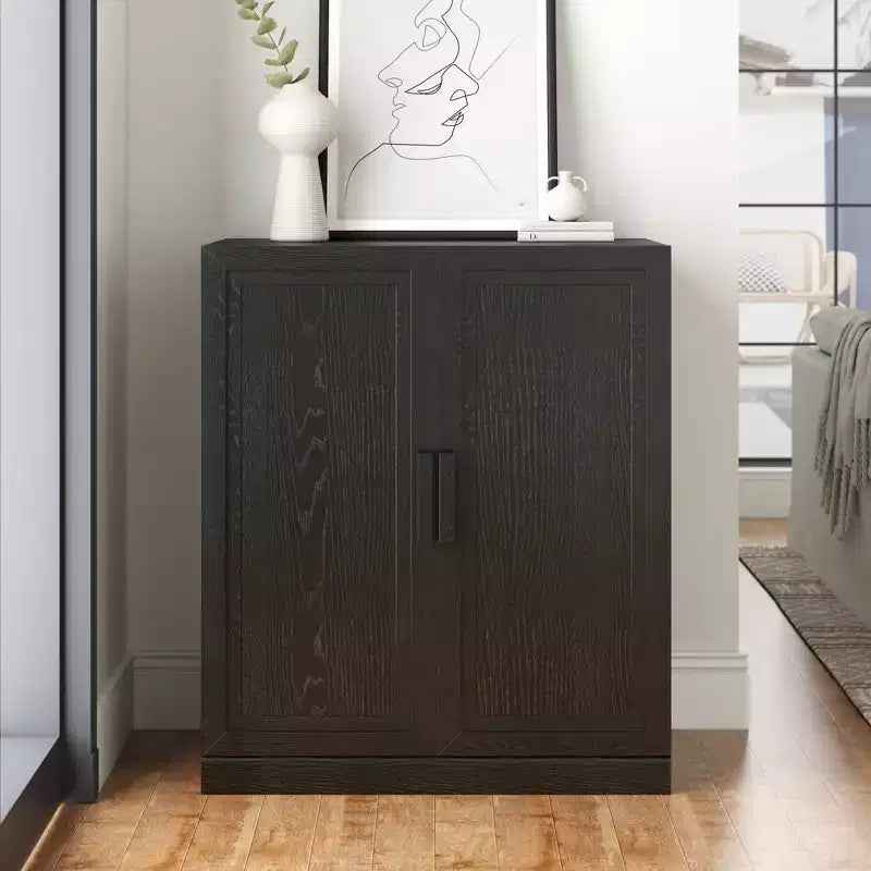 Buffet et armoire empilables en bois massif avec étagères réglables