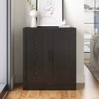 Buffet et armoire empilables en bois massif avec étagères réglables
